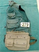 Vest and fishing bag