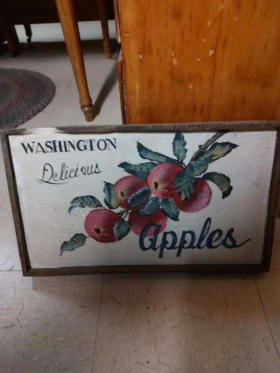 Washington Apples Sign11 1/2 x 19 1/2