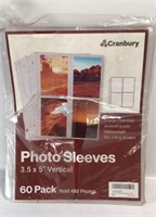 New Photo Sleeves 
3.5x5in 60pk
