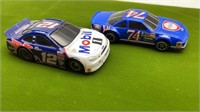 2 TYCO NASCAR SLOT CARS IN EXCELLENT CONDITION