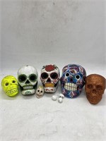 Lot of 7 Skulls