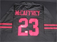 Christian McCaffrey Signed Jersey EUA COA