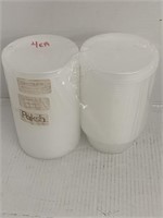 (40 Pcs) 8oz Plastic Containers w/Lids