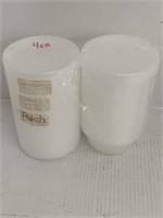 (2x bid) (40 Pcs) 8oz Plastic Containers w/Lids