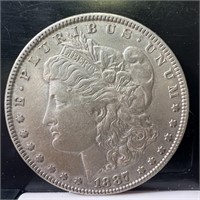 1887 Morgan Silver Dollar