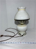 Vintage Lamp with Flower Design