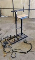 Polisher, work stand, pedal