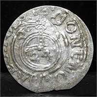 1621 Poland Sigismund III Silver Groschen
