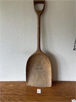 Vintage wooden shovel