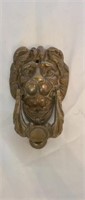 Heavy brass Lion Head door knocker