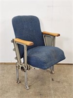 PADDED THEATER CHAIR - 32.25" HIGH X 24.5" W X 23"