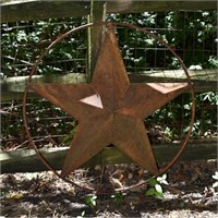 Metal Star Garden Sculpture