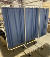 3 Panel Rolling Privacy Screen, 78x68in