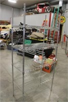 6' 4 Tier Adjustable Metal Shelf