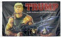 Trump Rambo Flag 3x5'
