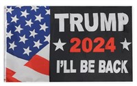Trump 2024 "I'll Be Back" Flag 3x5'