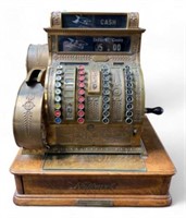 National Cash Register #442 - Bronze & Oak.