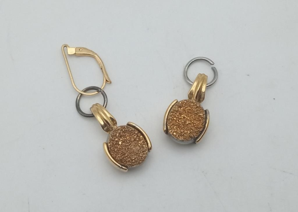Sterling Gold Overlay Earrings ?