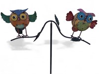 4ft Balancing Owl Metal Yard Art