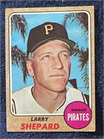 LARRY SHEPARD VINTAGE 1968 TOPPS CARD-ROUGH