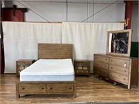 Aspenhome 5pc Bedroom Set with Mattress