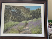 “Lavender Beckons” Signed 22x28 Framed Print