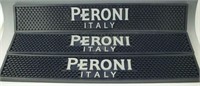 3 PERONI ITALY BEER RUNNER RAIL MATT COASTER