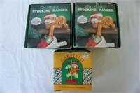 1978 Garfield Stocking Holders Vintage Christmas