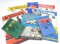 Assort 1940's Children Healthy Life,Activity Books