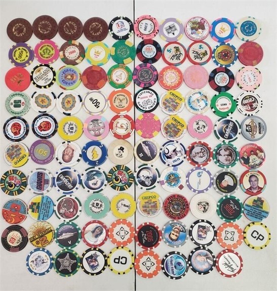 Huge Casino Chip Collection Timed Auction Part 2 of 3