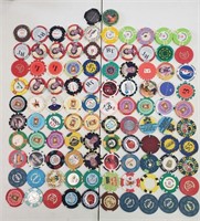 102 Mixed Foreign And Domestic Casino Chips