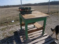 Wood planer on table