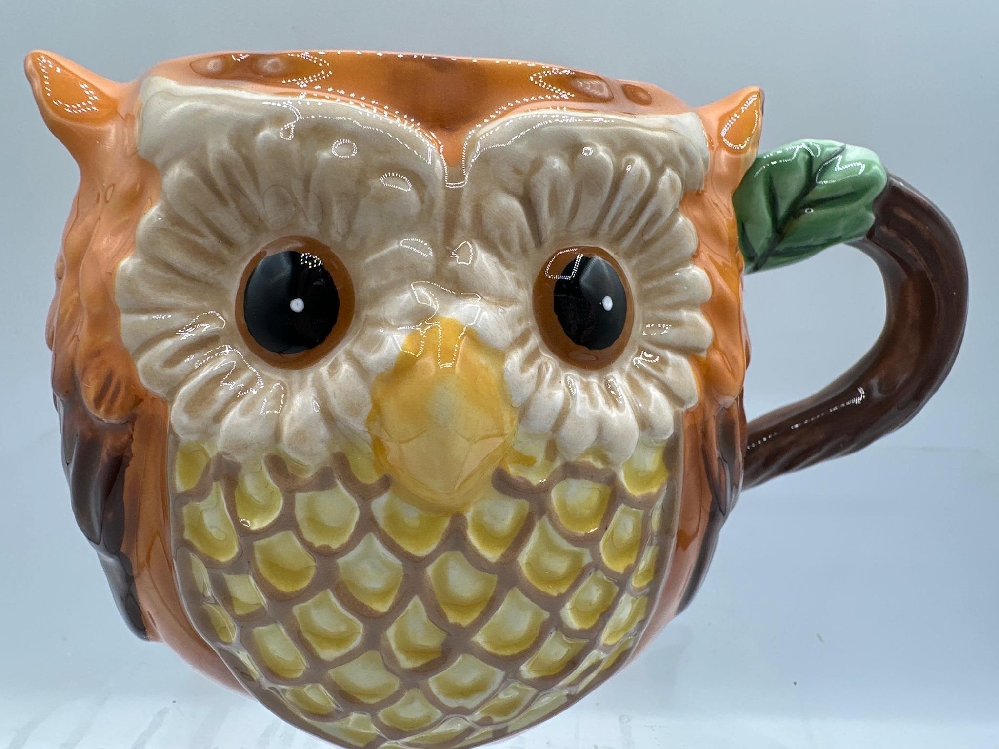 Cracker Barrel stoneware owl mug