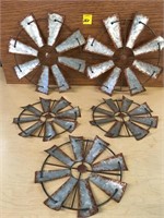 7" & 10" Metal Windmill Decor