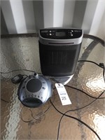 DeLonghi Safe Heat Portable Heater; Clock Radio