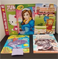 Assorted children's coloring books 1pg missing on