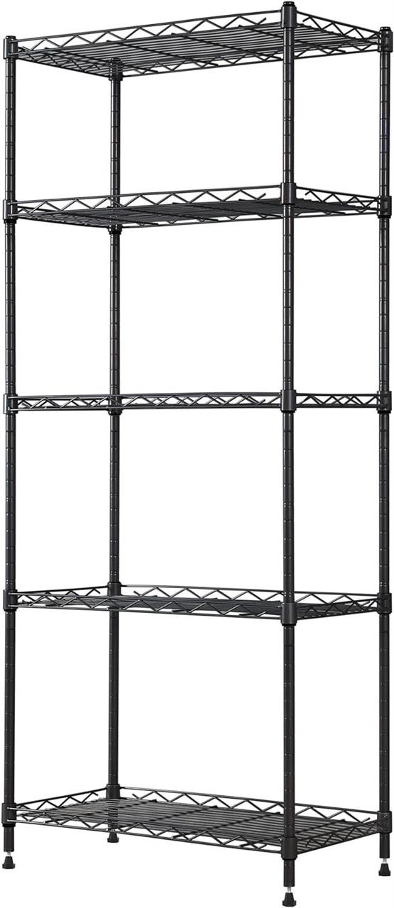 REGILLER 5-Wire Shelf  Black  21.2x11.8x53.5H