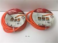 2 New 50ft x 3/8in Husky PVC Air Hoses