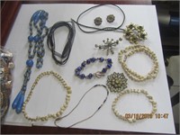 Necklace,Bracelet,Pins,Anklets & Earring Lot