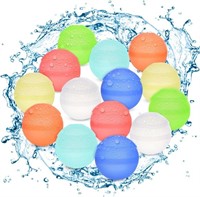 14 Pcs Reusable Water Balloons  Self-Sealing Silic