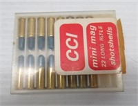 (16) Rounds of CCI mini mag 22LR shot shells.