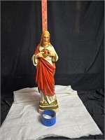 Plaster Sacred Heart of Jesus Statue Paint Issues