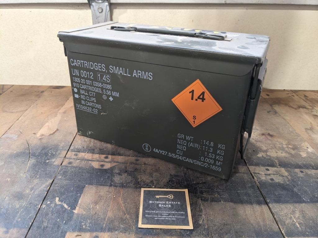 Vintage Army Cartridge Ammunitions Box 2