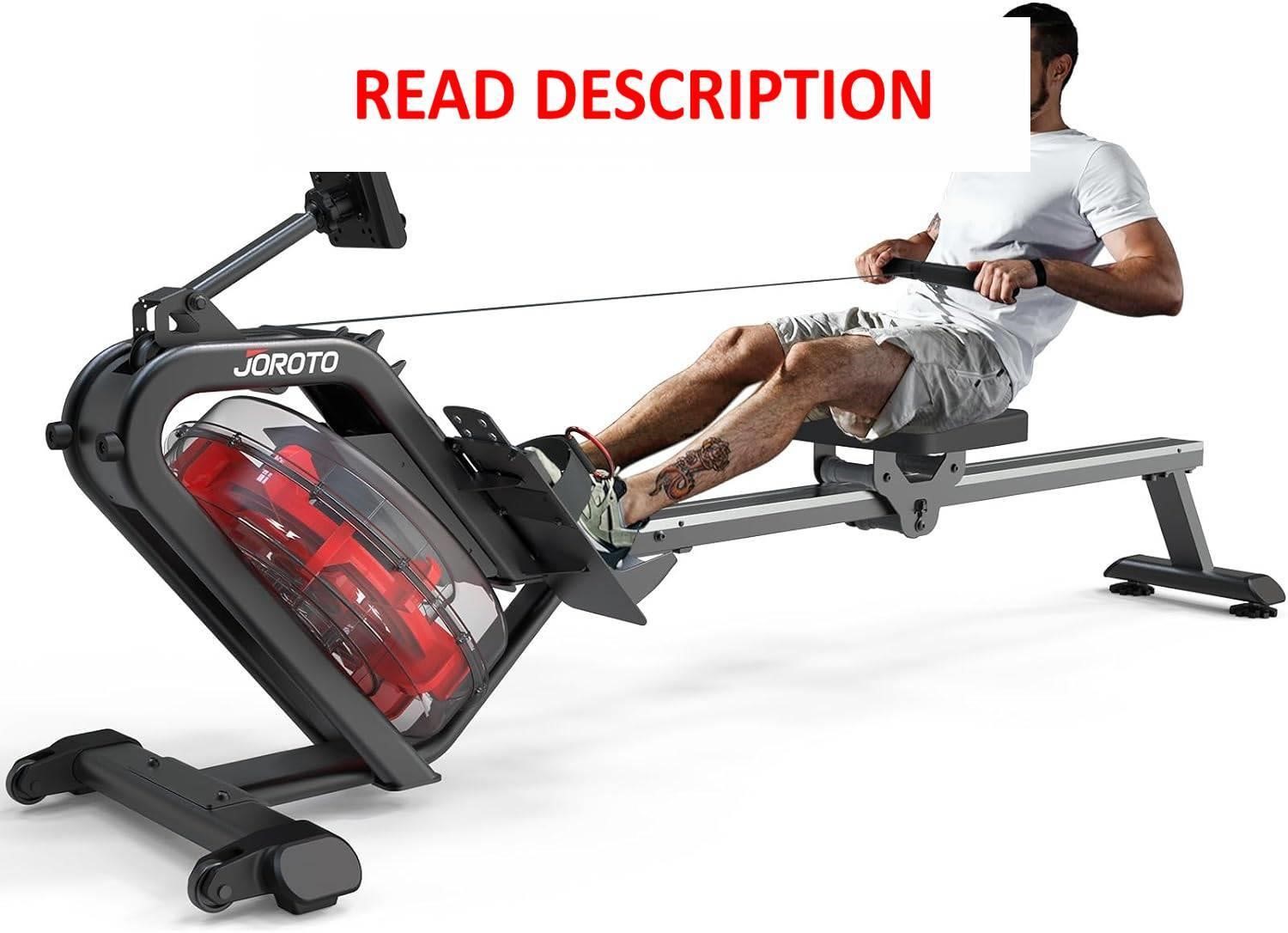 $500  JOROTO Water Rower  330 Lbs  Black MR26