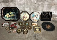 Vintage Metal Trays & Artwork