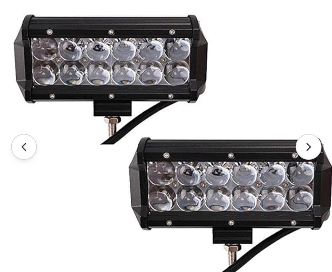 PAIR 7 INCH 36W 4D FISH EYE LED WORK LIGHT BAR