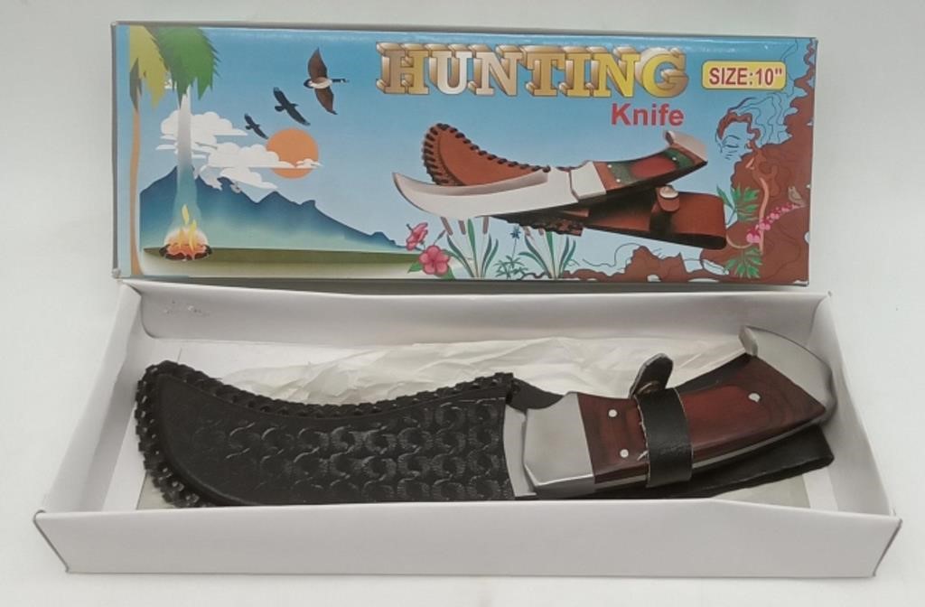 (P) Hunting Knife stainless steel blade 10" in