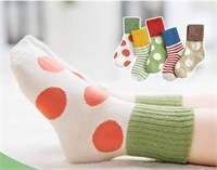 ZFMP 5 Pairs Kid's Cotton Socks