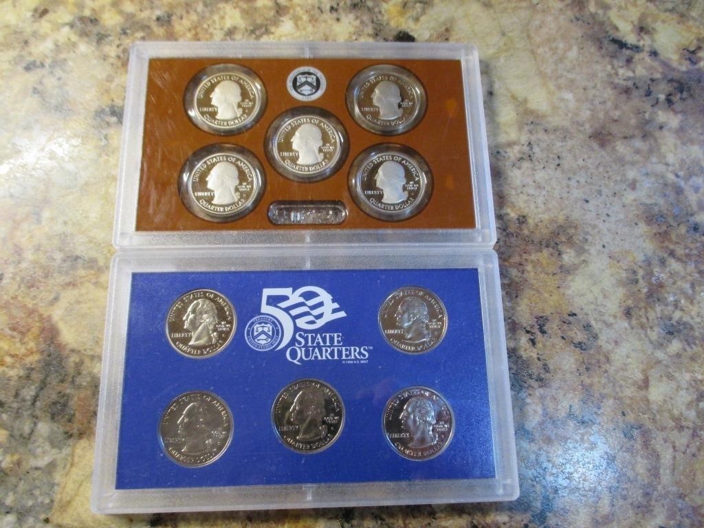 2002 & 2015 State Quarters Proof Sets