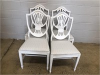 (4) Shield Back Dining Room Chairs